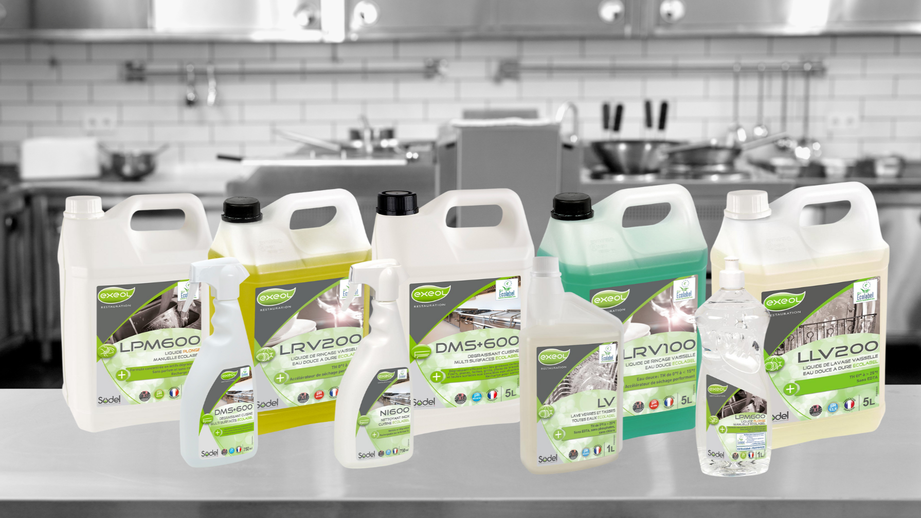 Produits d’entretien restauration Ecolabel