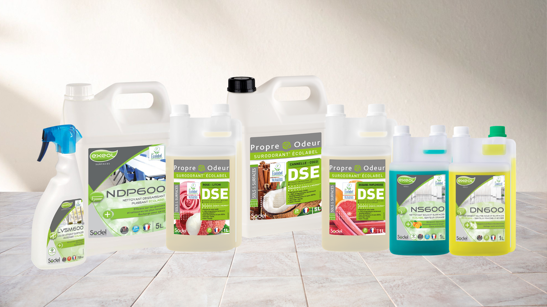 Produits d’entretien sols et surfaces Ecolabel
