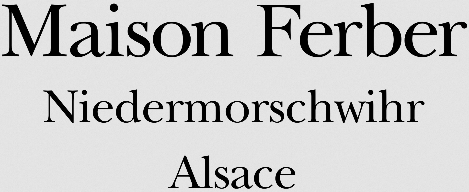 MAISON FERBER