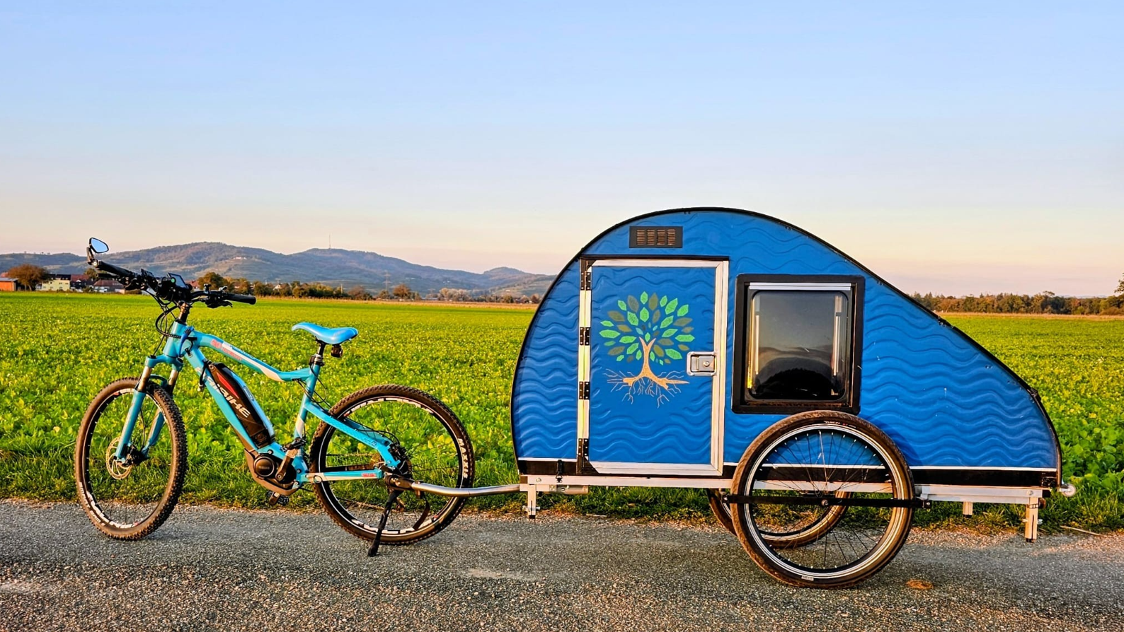 Micro caravane pour vélo