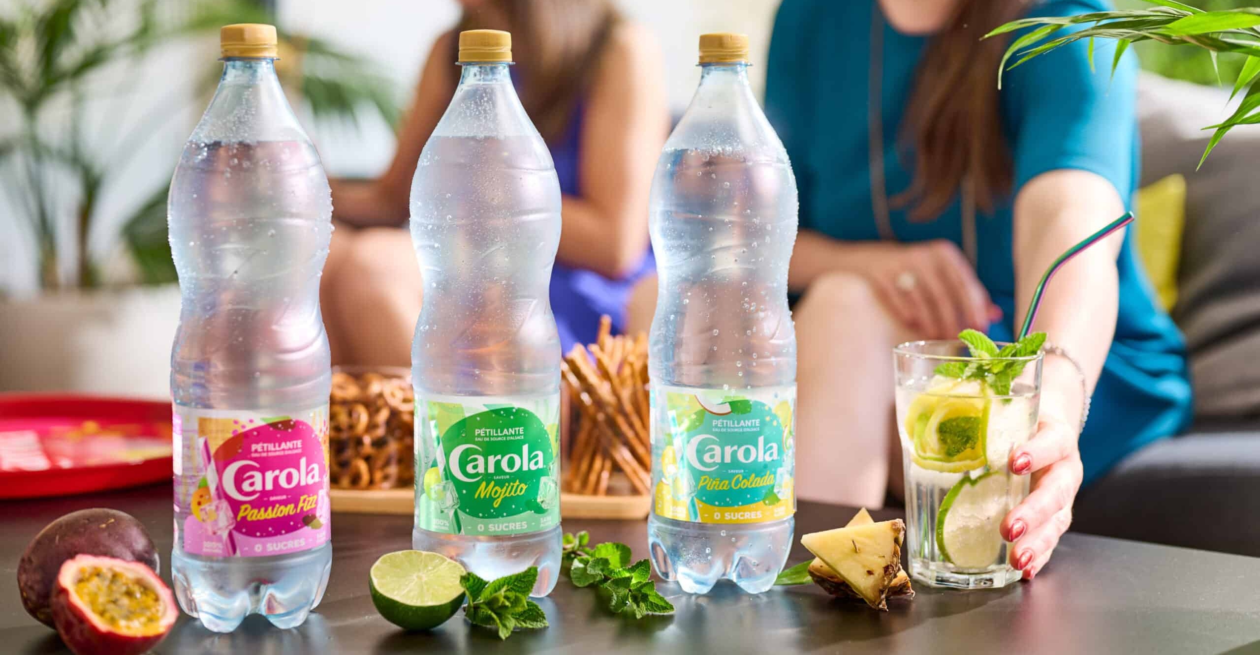 Eau de source aromatisée aux saveurs de mocktails – CAROLA